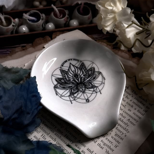 The Dark Becomes Her Ceramic Spoon Rest