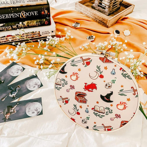 Bookish Pin Hoop