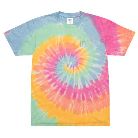 Get Literary Oversized tie-dye t-shirt