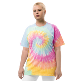 Get Literary Oversized tie-dye t-shirt